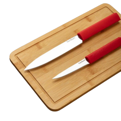 Bambum Bıçak Seti Mastercut 3 Parça Kesme Tahtalı B5539