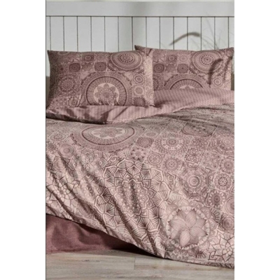 Nev Nevresim Takımı Tek Kişilik  Rnf Mandala Mıstıco Bordo