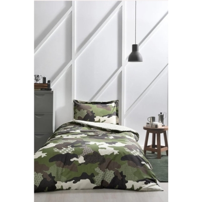 Özdilek Nevresim Takımı Tek Kişilik Rnf Camouflage Yeşil 