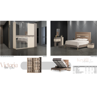 Ekol Victoria Yatak Odası Takımı E-7000-7001-7002-7004-7204