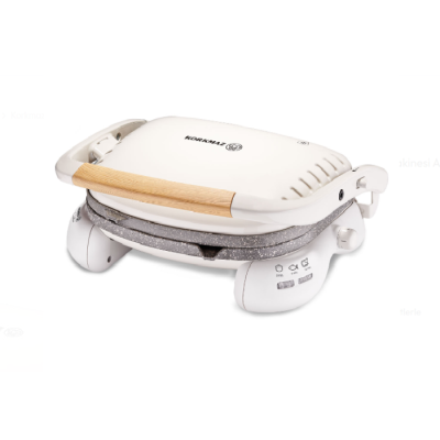 Korkmaz Tost Makinesi A324-15 Castron Vanilya/ahşap Bambu