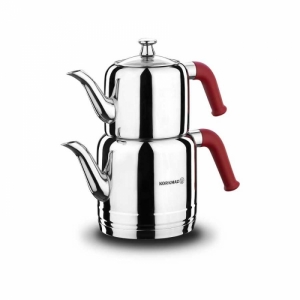 Korkmaz Çaydanlık Takımı A189 Riva Kırmızı