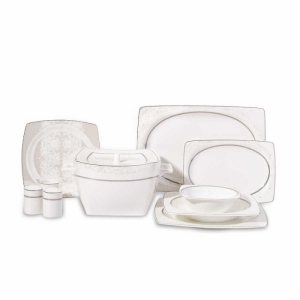 Korkmaz Yemek Takımı A8437 Bone Sel. 60 Prç (kare)