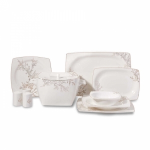 Korkmaz Yemek Takımı A8428 Bone Sel 60 Prç (kare)